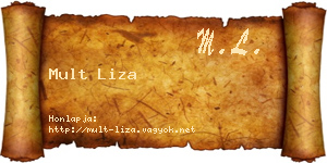 Mult Liza névjegykártya